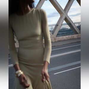 Draped midi dress size xs brand new